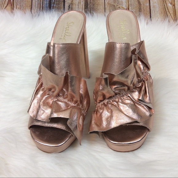 Shelly's London Ruffle Platform Heels 10 41 - Picture 5 of 8